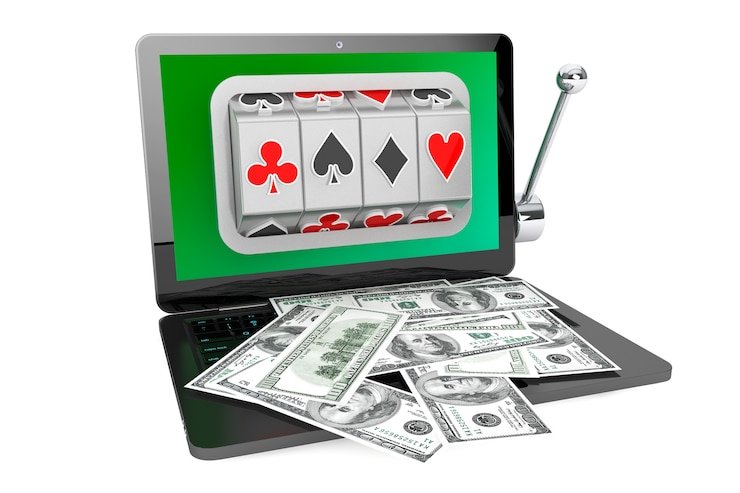 Layar taruhan dan kontrol di elok toto Dragon Fishing untuk pengaturan nominal tembakan